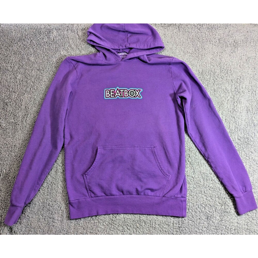 BeatBox Hoodie Unisex S Purple Mystic Grape Graphic Festival Streetwear